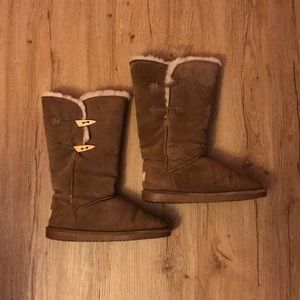 Bearpaw Women's Victorian High Suede Boots (7)